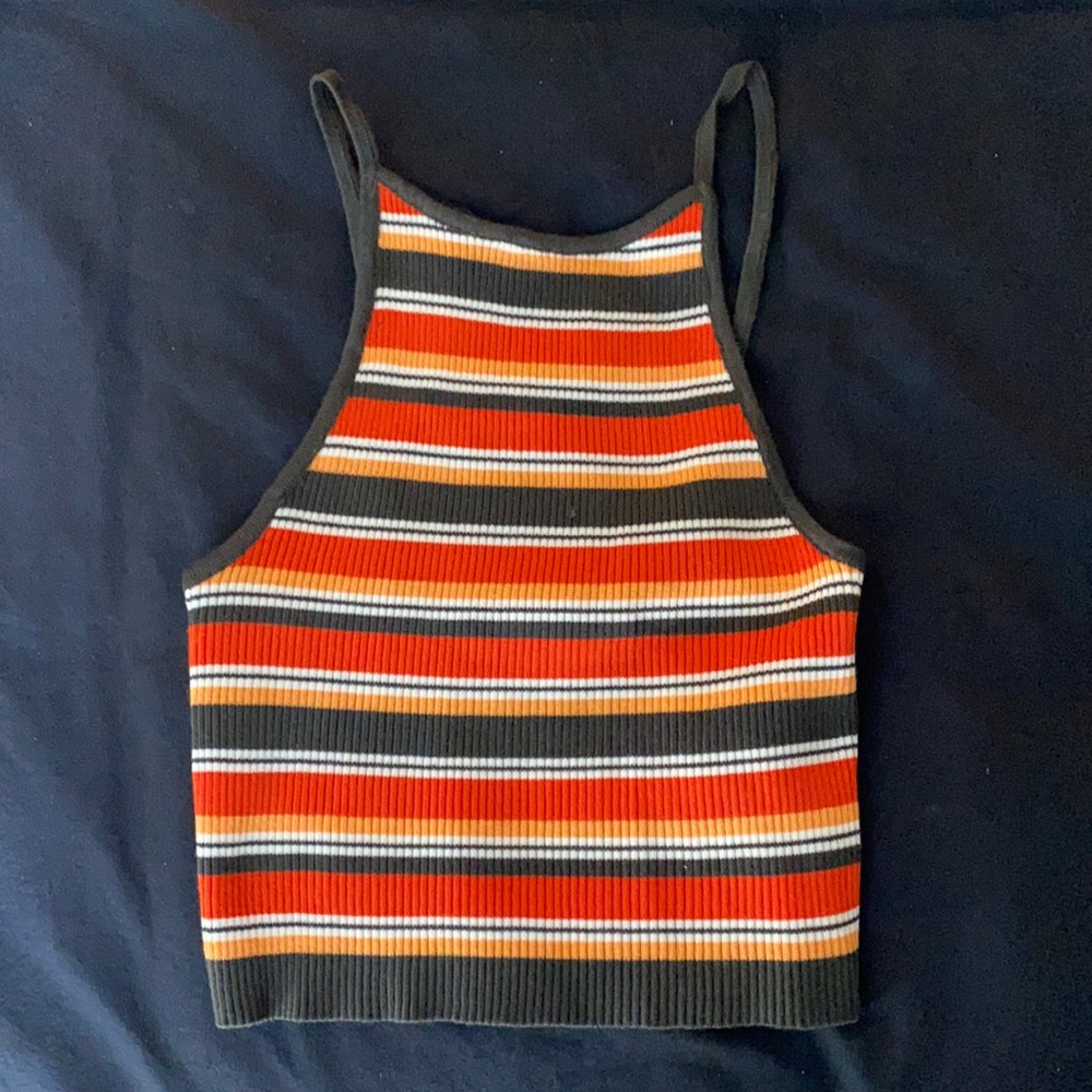 Urban Outfitters Striped Tank Top Cropped, Size XS
